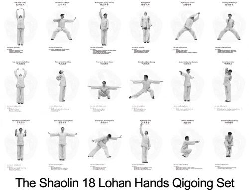 What are the 18 Luohan Hands?